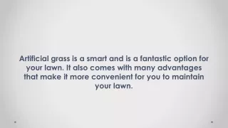 Artificial grass