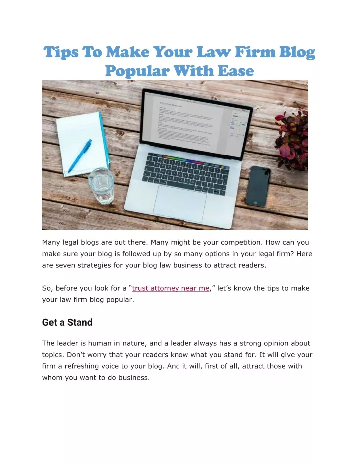 tips to make your law firm blog popular with ease