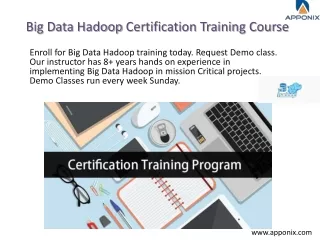 Big Data Hadoop Certification Training Course