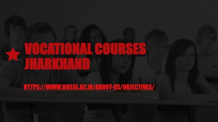 vocational courses jharkhand