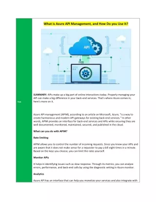what is azure api management and how do you use it