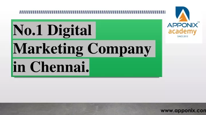 no 1 digital marketing company in chennai