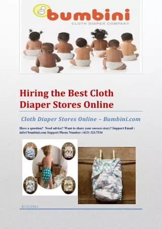 Hiring the Best Cloth Diaper Stores Online
