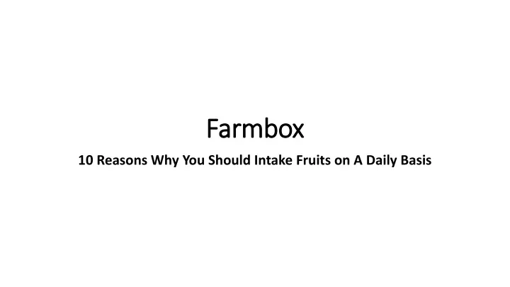 farmbox
