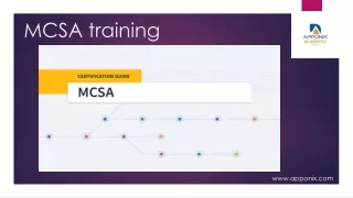MCSA training