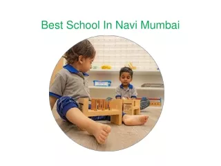 Which is the best school in Navi Mumbai - Vishwajyot