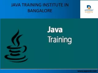 JAVA TRAINING INSTITUTE IN BANGALORE