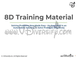 8D Training Material From VDiversify.com | 8D PDF Free Download