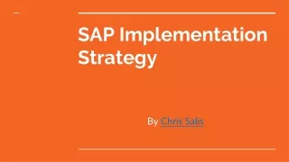 sap implementation strategy