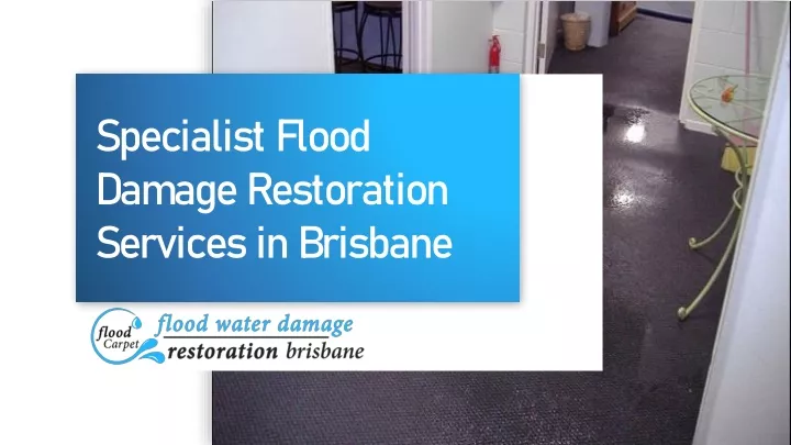 specialist flood damage restoration services