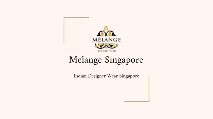 melange singapore