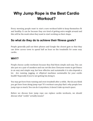 Why Jump Rope is the Best Cardio Workout.docx