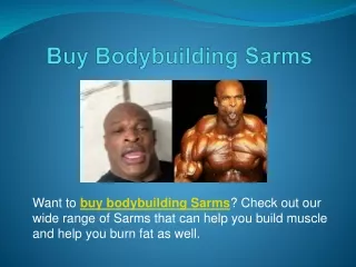 Buy Bodybuilding Sarms