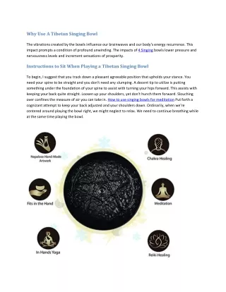 why use a tibetan singing bowl