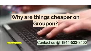 Why are things cheaper on Groupon_