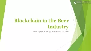 Blockchain in beer industry