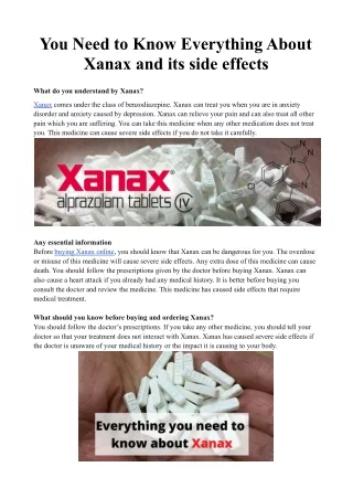 Buying Xanax Online with fastest shipping