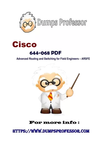 Latest Cisco 644-068 Dumps PDF For Perfect Dedication | Dumpsprofessor.com