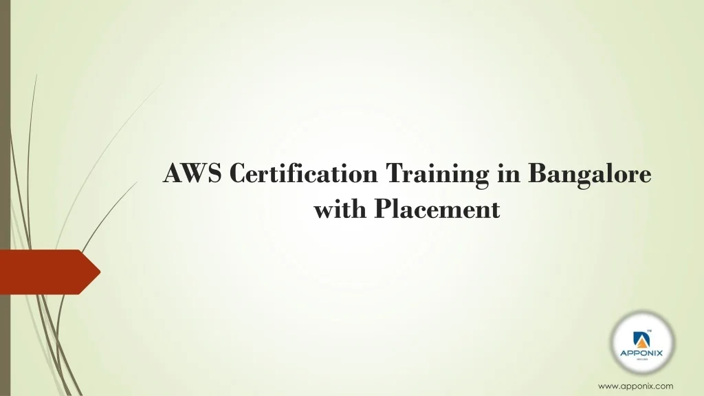 PPT - AWS Certification Training in Bangalore with Placement PowerPoint ...