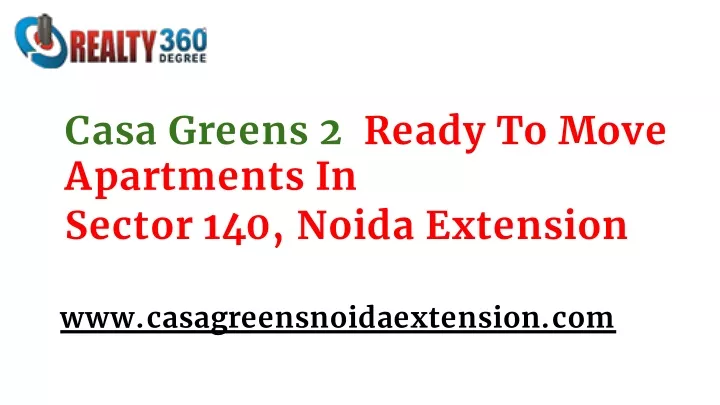 casa greens 2 ready to move apartments in sector 140 noida extension