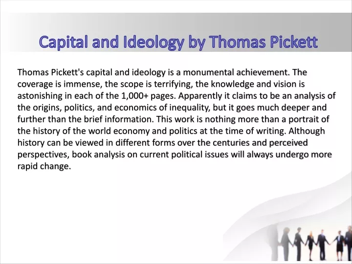 capital and ideology by thomas pickett thomas