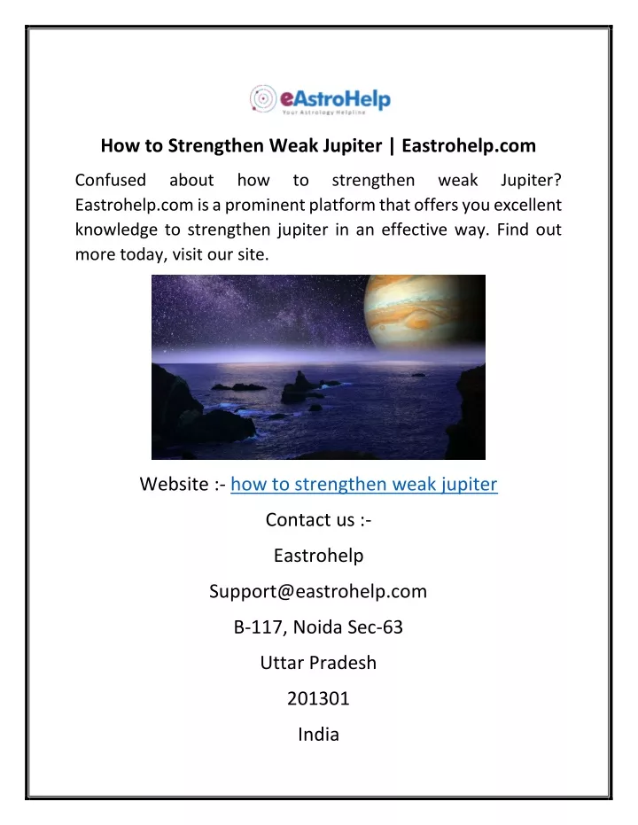 how to strengthen weak jupiter eastrohelp com