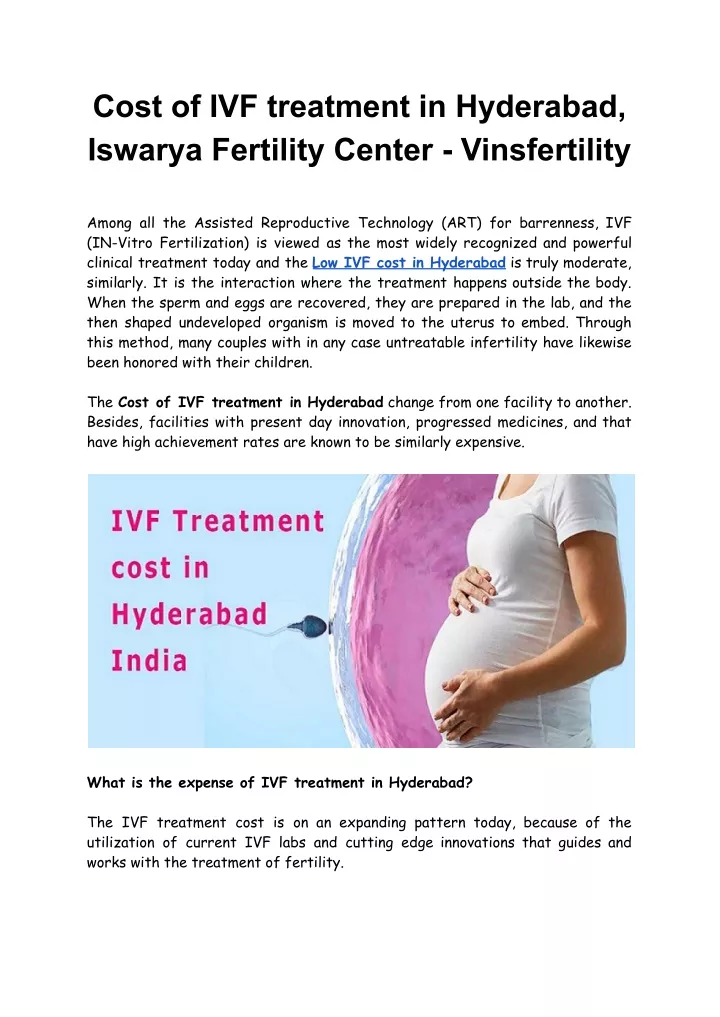 cost of ivf treatment in hyderabad iswarya