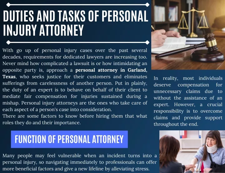 duties and tasks of personal injury attorney