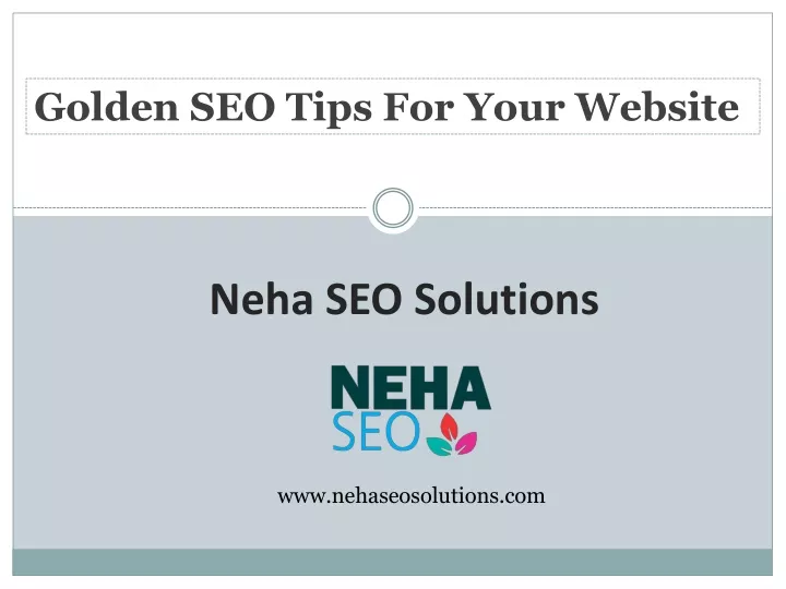 golden seo tips for your website