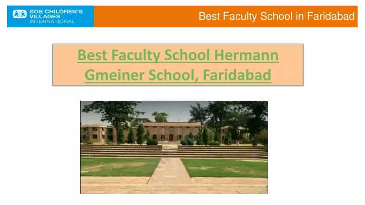 best faculty school in faridabad