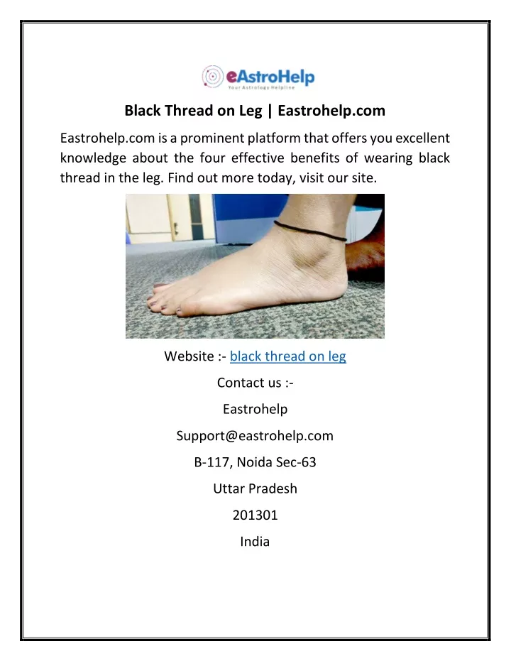black thread on leg eastrohelp com