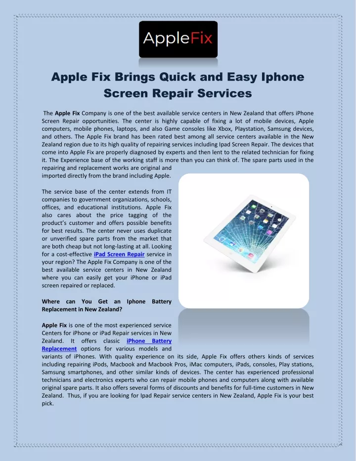 apple fix brings quick and easy iphone screen