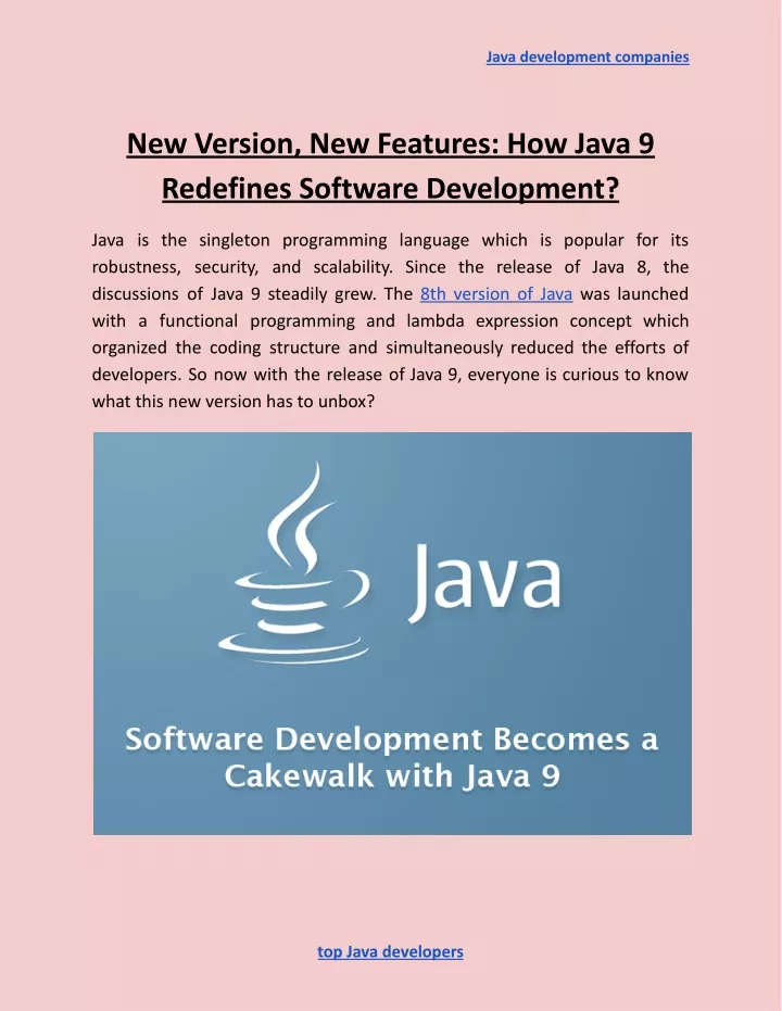 java development companies