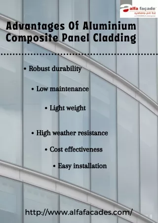 ad v antages of al u mini u m composite panel