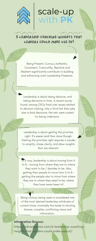 5 leadership coaching insights that leaders could