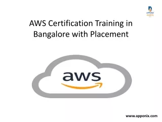 aws certification training in bangalore with placement