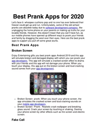 best prank apps for 2020
