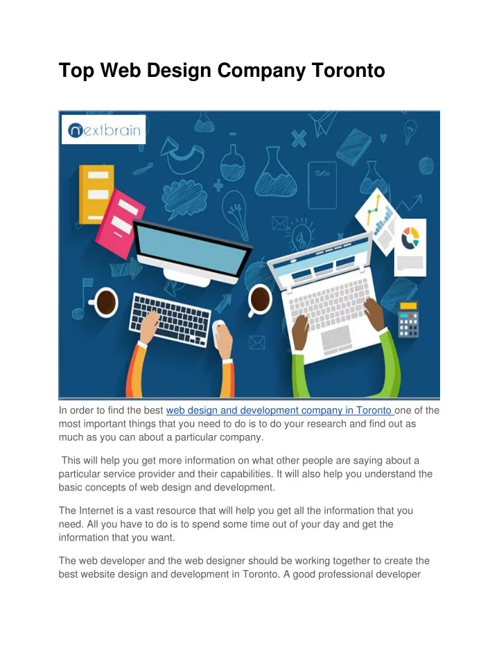 top web design company toronto