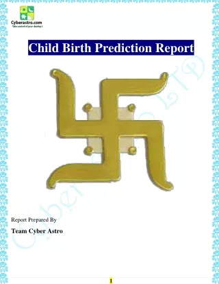 Child Birth Prediction Report