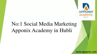 Social Media Marketing in Apponix @ hubli