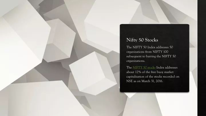 nifty 50 stocks