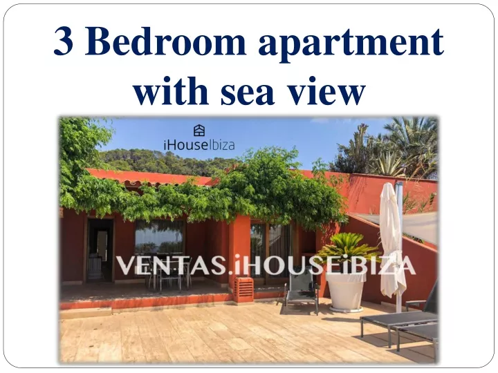 3 bedroom apartment with sea view