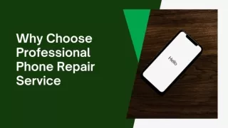 Why Choose Professional Phone Repair Service..