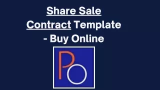 Share Sale Contract Template - Buy Online | Precedents Online