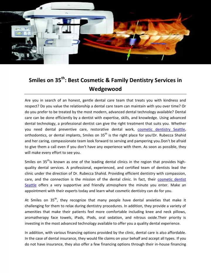 smiles on 35 th best cosmetic family dentistry