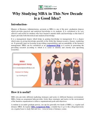 why studying mba in this new decade is a good idea