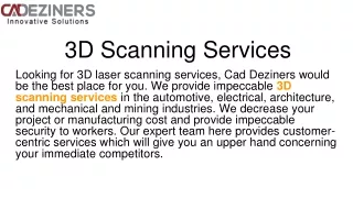 3D Scanning Services