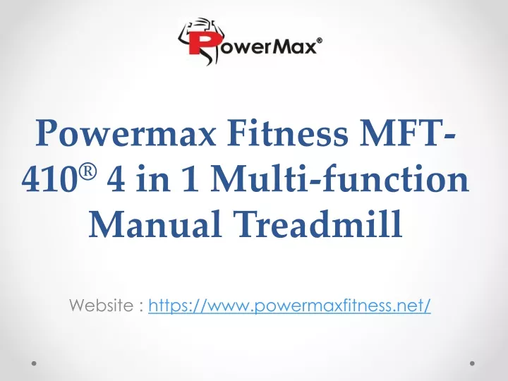 powermax fitness mft 410 4 in 1 multi function manual treadmill