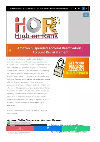 www-highonrank-com-amazon-suspended-account-reactivation-