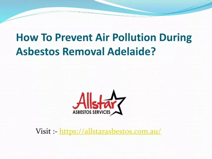 how to prevent air pollution during asbestos